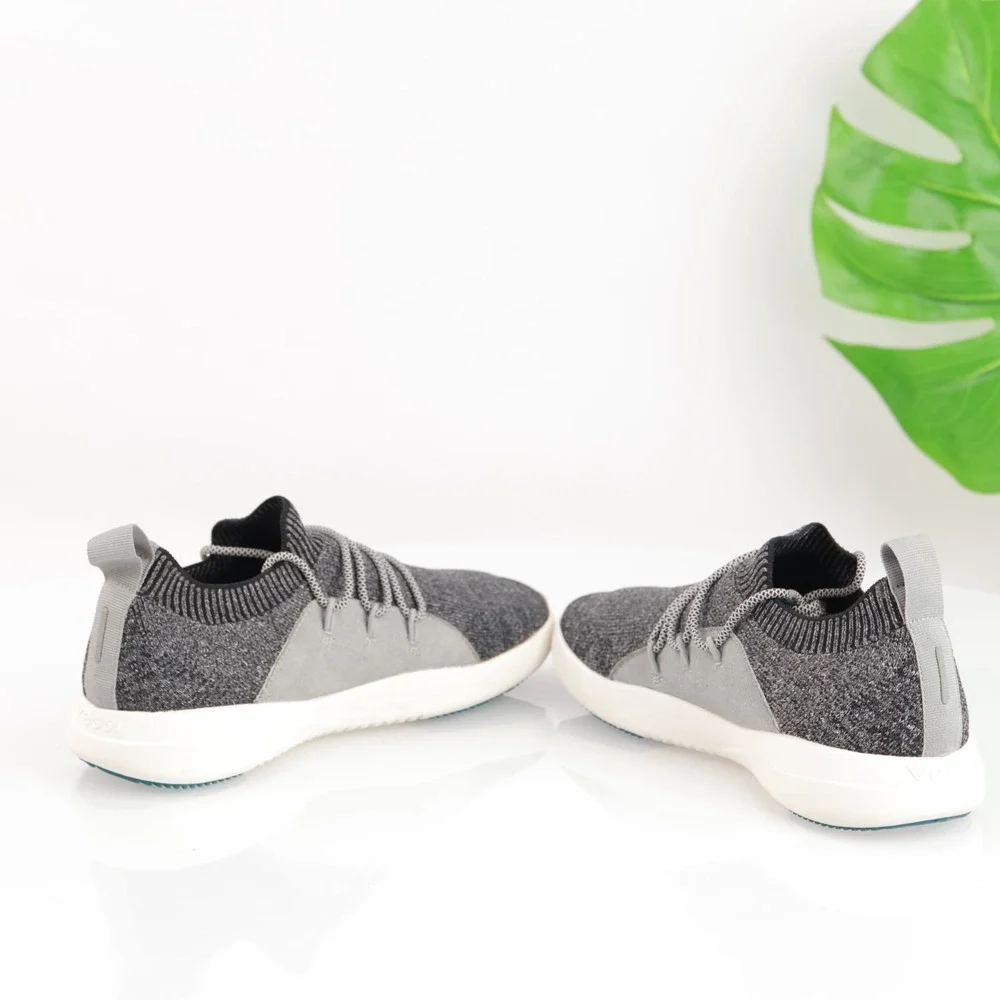 Vessi Womens Cityscape Classic Sneaker Size 7 Waterproof Gray Lace Up Knit Shoes